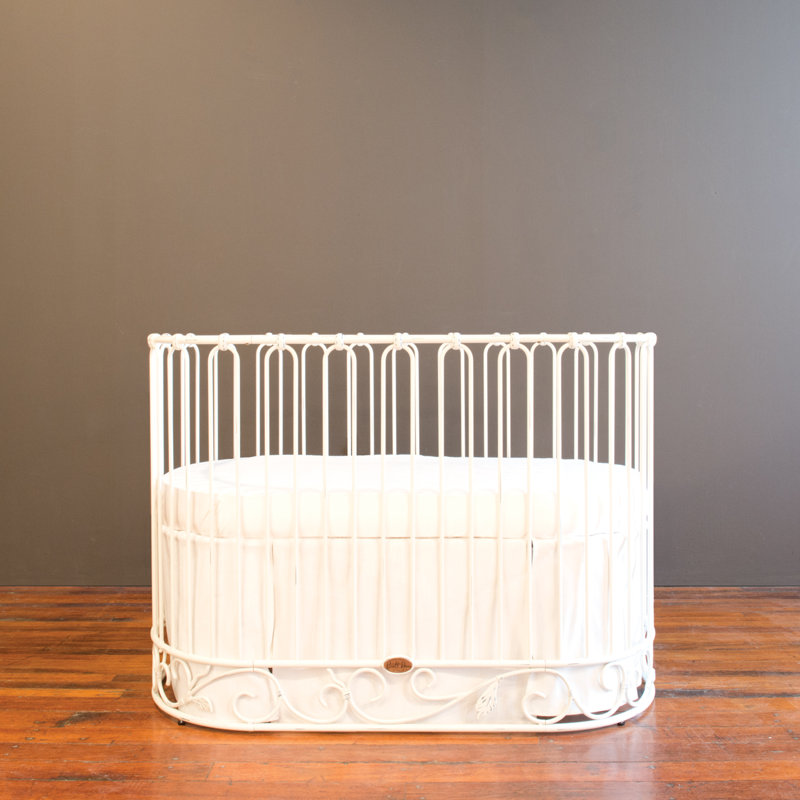 Bratt Decor 3in1 Round/Oval Convertible Crib with Mattress & Reviews